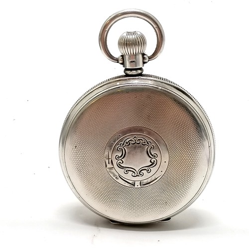 646 - Winegarten's (145 Bishopsgate, London) antique silver cased open faced super fine pocket watch  - 48... 