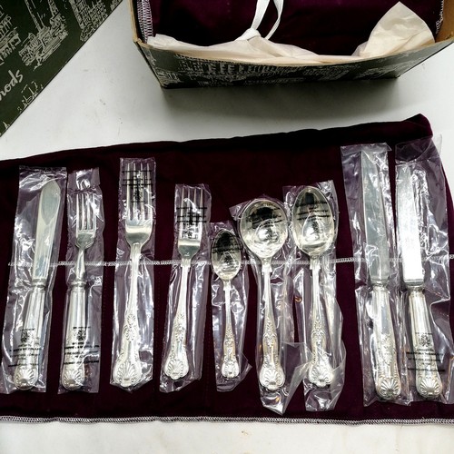 666 - Mappin & Webb sterling silver 1986 hallmarked 8 place setting of kings pattern cutlery + 2 serving s... 