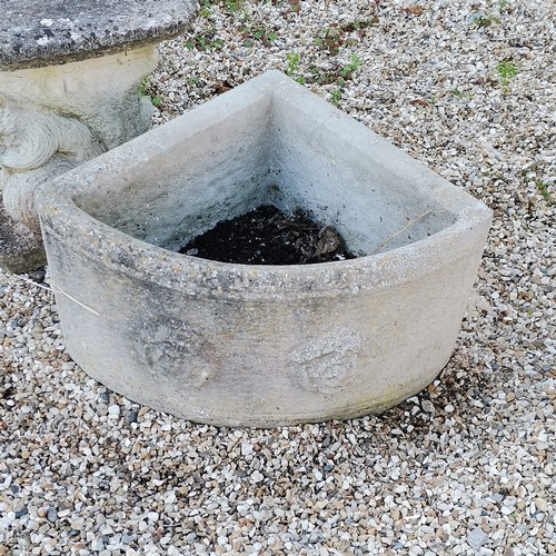 42 - Large corner trough - 46cm deep x 61cm wide x 35cm high