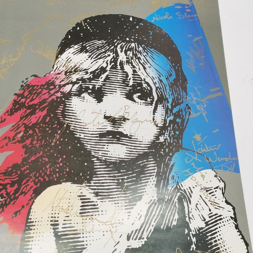 132 - Les Misérables (Palace Theatre) multi signed poster - 32cm x 51cm