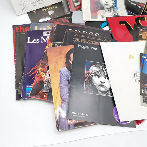 134 - Qty of theatre / west end programmes - mostly Les Misérables inc signed / multi-signed + Lonnie Done... 