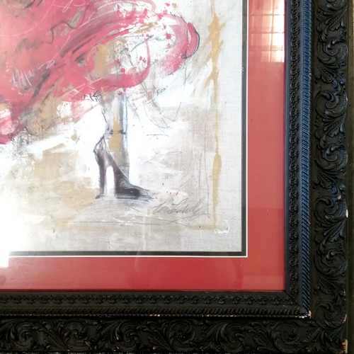 148 - Large scale print of a flamenco dancer - frame 124cm x 93cm ~ slight losses to frame