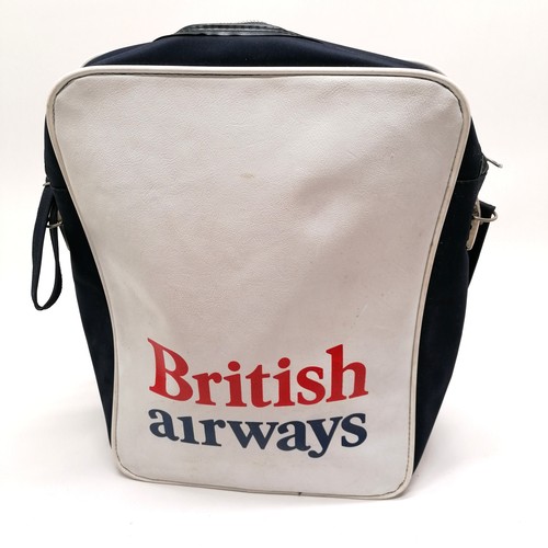 152 - British airways cabin flight bag by Delmore Ltd - approx 41cm x 37cm ~ some light marks but no obvio... 