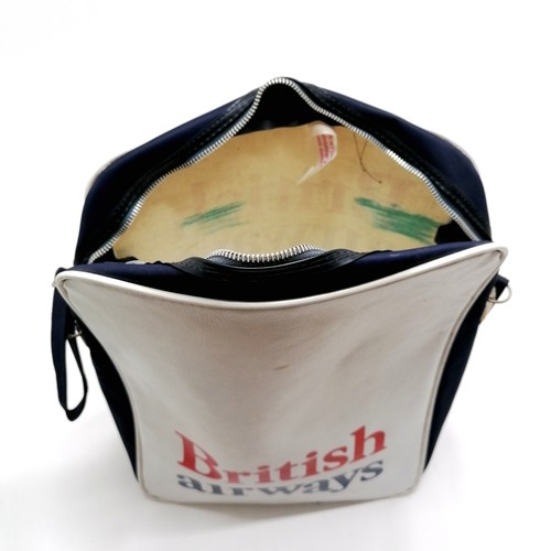 152 - British airways cabin flight bag by Delmore Ltd - approx 41cm x 37cm ~ some light marks but no obvio... 