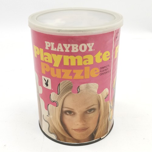 218 - 1973 Playboy Playmate Puzzle in it's original tin AP0124 Martha Smith