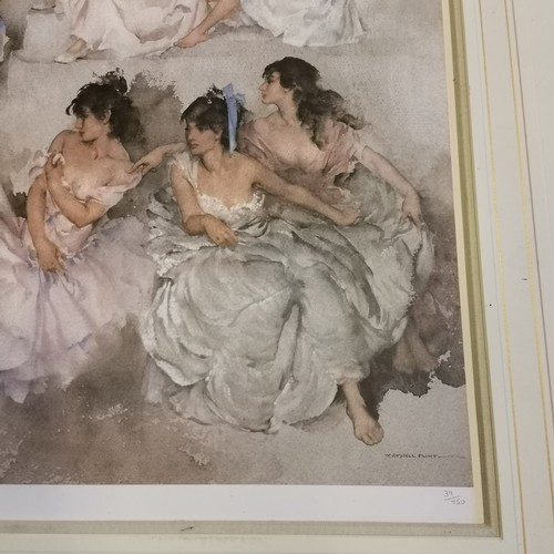 242 - Sir William Russell Flint (1880–1969) mounted print of 'Variations VI' from a ltd ed of 750 - 67cm x... 