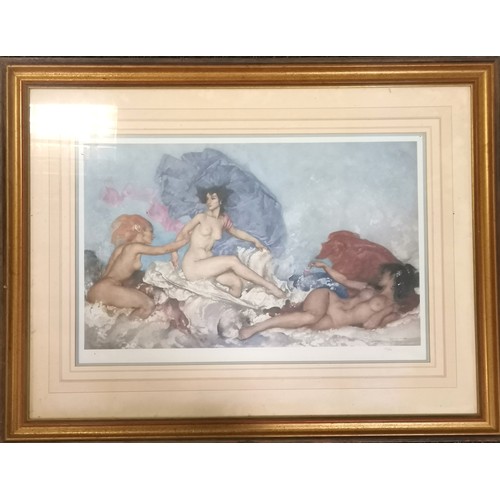 243 - Sir William Russell Flint (1880–1969) framed print 'Rococo Aphrodite' from a ltd ed of 850 (has a bl... 