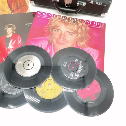 303 - Prosound record player (untested) t/w some records inc Rod Stewart ~ SOLD IN AID OF STALBRIDGE COMMU... 