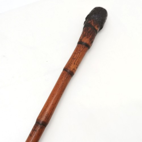 306 - Bamboo half staff walking stick - 125cm long