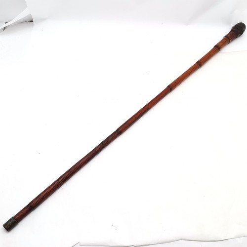 306 - Bamboo half staff walking stick - 125cm long