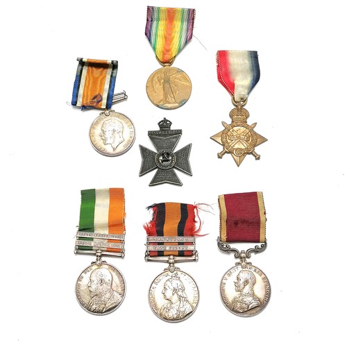 5 - Medal group ~ Queen's South Africa medal (2 clasps Transvaal & Cape colony) + King's South African m... 