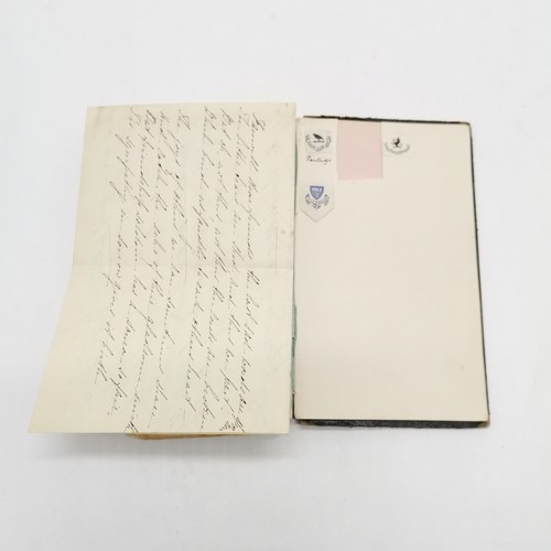 7 - Antique (1861+) autograph book with many signed pasted in pieces inc Nelson, Earls, Ladies, Montague... 