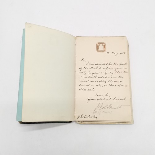 7 - Antique (1861+) autograph book with many signed pasted in pieces inc Nelson, Earls, Ladies, Montague... 