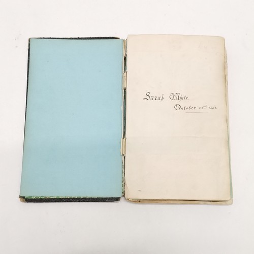 7 - Antique (1861+) autograph book with many signed pasted in pieces inc Nelson, Earls, Ladies, Montague... 