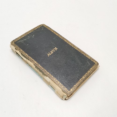 7 - Antique (1861+) autograph book with many signed pasted in pieces inc Nelson, Earls, Ladies, Montague... 