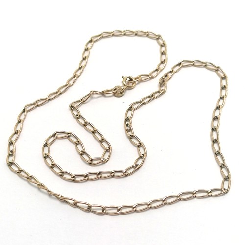 436 - 9ct hallmarked gold 44cm chain - 2.1g