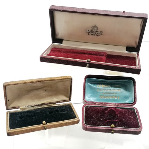 562 - Qty of mostly antique jewellery boxes inc Harrods, Mappin & Webbs, P MacGregor Westren (Edinburgh), ... 