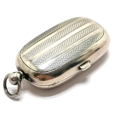 1906 silver half / full sovereign case by Henry Charles Freeman 6.5cm