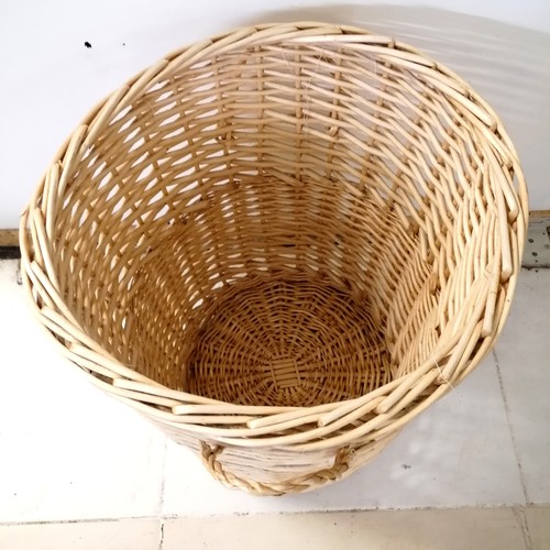 160 - Tall circular log basket - no obvious damage