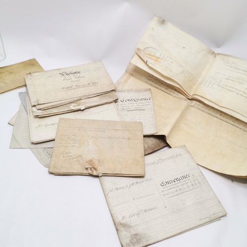 178 - Large qty of ephemera / deeds / letters inc antique