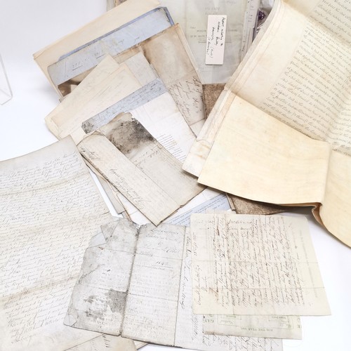 178 - Large qty of ephemera / deeds / letters inc antique