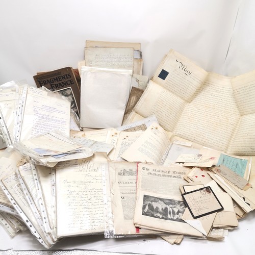 178 - Large qty of ephemera / deeds / letters inc antique