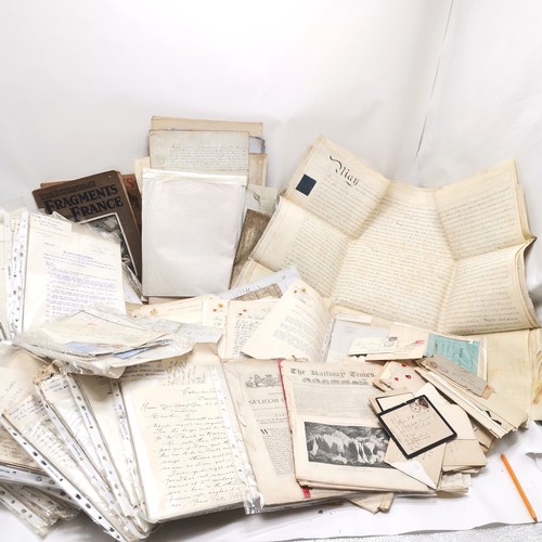 178 - Large qty of ephemera / deeds / letters inc antique