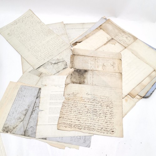 178 - Large qty of ephemera / deeds / letters inc antique