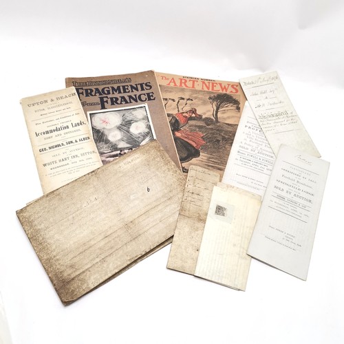 178 - Large qty of ephemera / deeds / letters inc antique