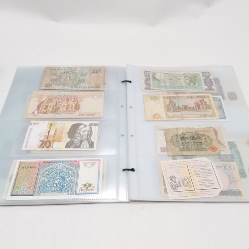 184 - Qty (in 2 albums) of world banknotes ~ approx 200