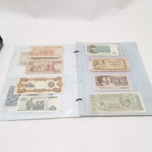 184 - Qty (in 2 albums) of world banknotes ~ approx 200