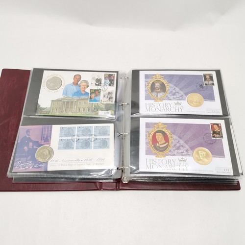 185 - 51 x coin covers inc 7 x Route to Victory & album of 44 covers inc Mercury, Royal Mail etc