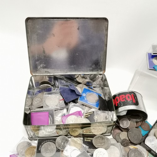 188 - Large lot of mostly crowns t/w small qty of other coins inc antique cartwheels etc