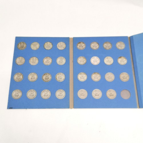 189 - 16 x Whitman / Hirschhorn folders with coins inc silver (shilling folder nearly complete) t/w assort... 