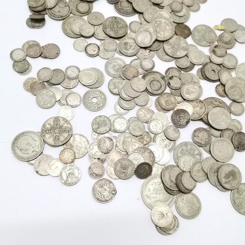 191 - Qty of mostly silver coins inc Victorian ~ total weight (lot) 960g