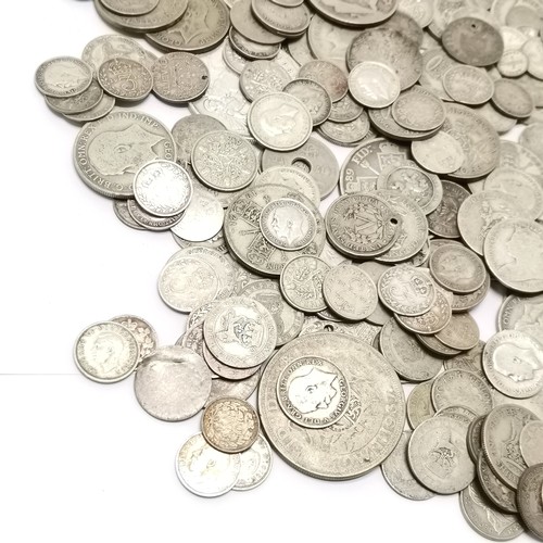 191 - Qty of mostly silver coins inc Victorian ~ total weight (lot) 960g