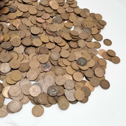 192 - 2 x Celebrations tubs of coins - 1 mostly GB ½d's & the other world ~ total weight approx 22kg