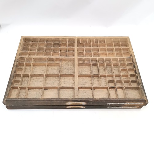 199 - 2 x vintage printers trays - 65cm x 44cm