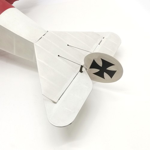 205 - Scratch built model of Fokker DR1 triplane - 60cm long & 82cm wingspan ~ no obvious damage