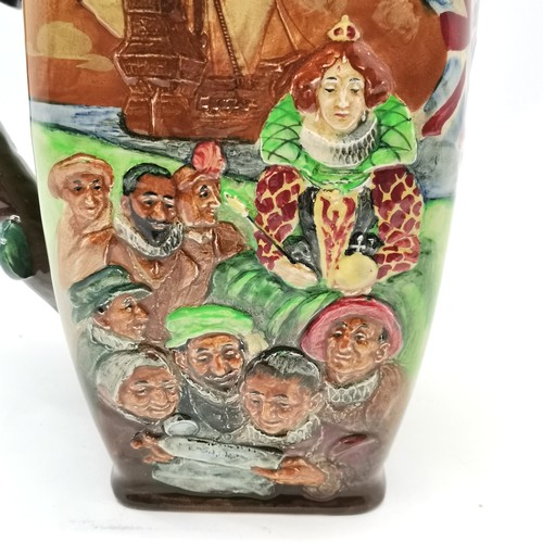 216 - Royal Doulton The Drake Jug from a ltd ed - 27.5cm high ~ has hairline crack to 1 side