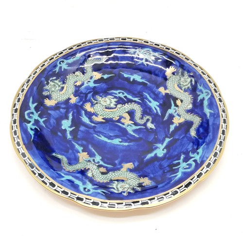 217 - 3 x Hancock Coronaware Dragon pattern vase (26cm), bowl & plate ~ the vase has old restoration to ri... 