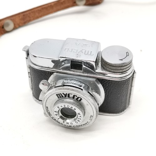 223 - Mycro IIIA mini camera in original case with shoulder strap and filter in seperate case ~ camera is ... 