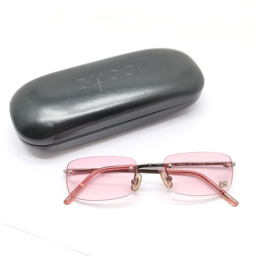 237 - Gucci pair of rose tinted glasses GG1755 in original case