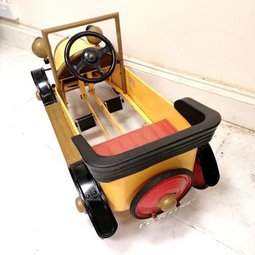 1 - Vintage Brum metal pedal car with original paint finish - 90cm long and in overall good used conditi... 