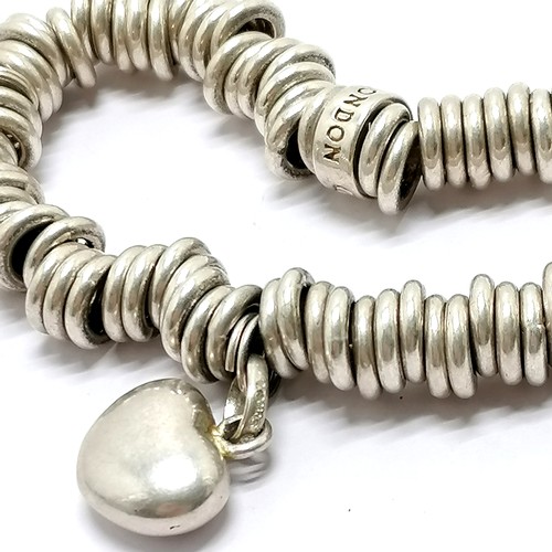 708 - Links of London unmarked silver sweetie bracelet - 56g total weight