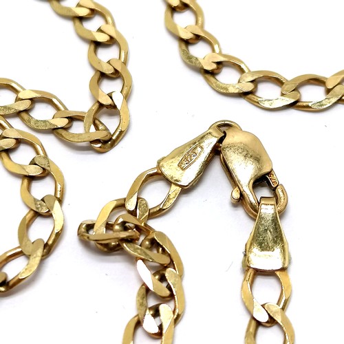 780 - 9ct hallmarked gold filed curb link neckchain - 46cm & 7.3g - SOLD ON BEHALF OF THE NEW BREAST CANCE... 