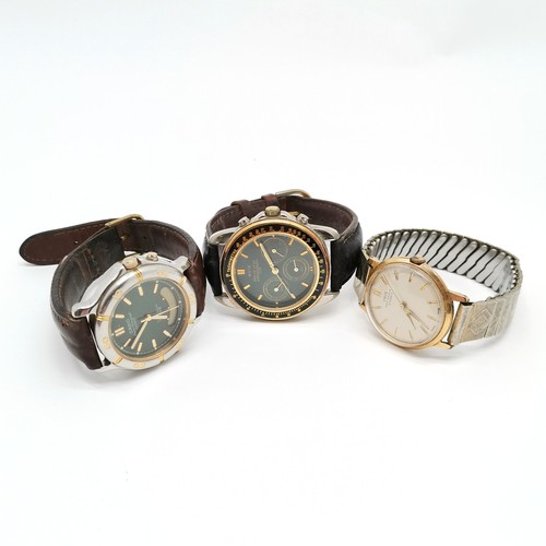 883 - 3 x vintage mechanical wristwatches (all 3 running at time of listing - Swiss Montres is automatic) ... 