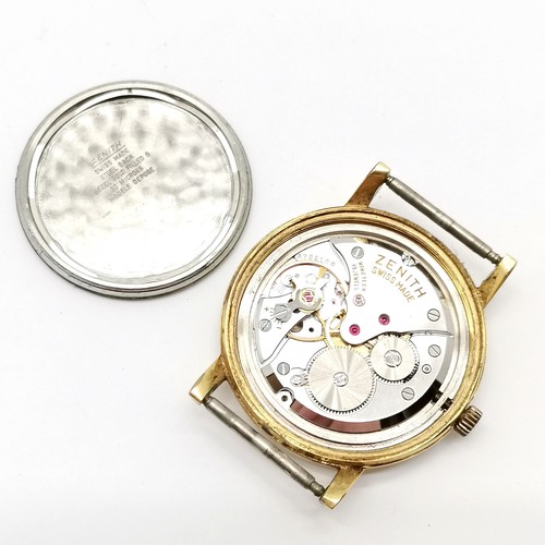 887 - Zenith 2300 vintage manual wind gold plated wristwatch - 32mm with a 2532 movement ~ runs then stops