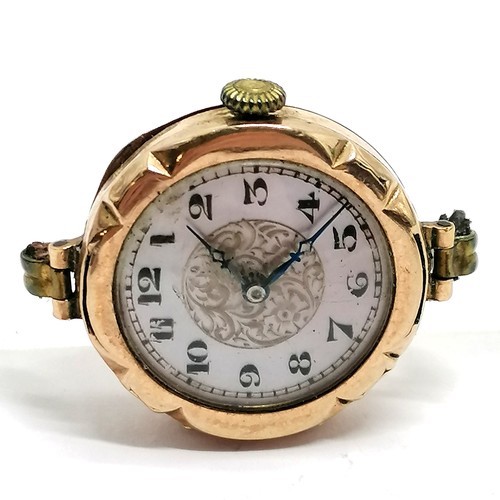 897 - Breguet HSPG manual wind 9ct gold cased ladies vintage wristwatch - 25mm case (a/f) & 12.9g total we... 