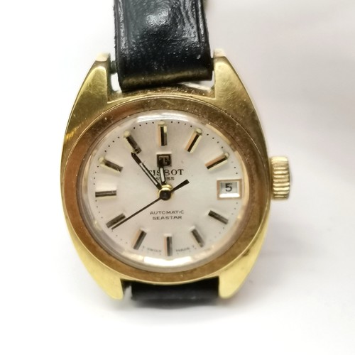 903 - Omega deville ladies wristwatch in gold plated case #591.0021 - 2.5cm long t/w 2 x Raymond Weil wris... 